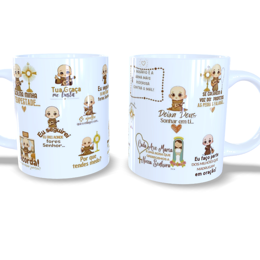 Caneca Quaresma rezando na madrugada em Oferta na Shopee