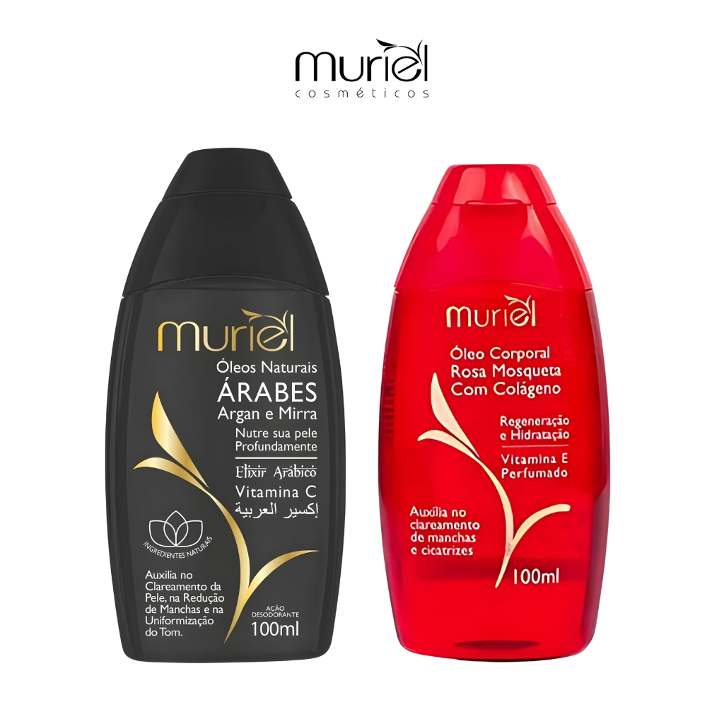 Kit Muriel Óleo de Rosa Mosqueta e Óleos Árabes 100ml