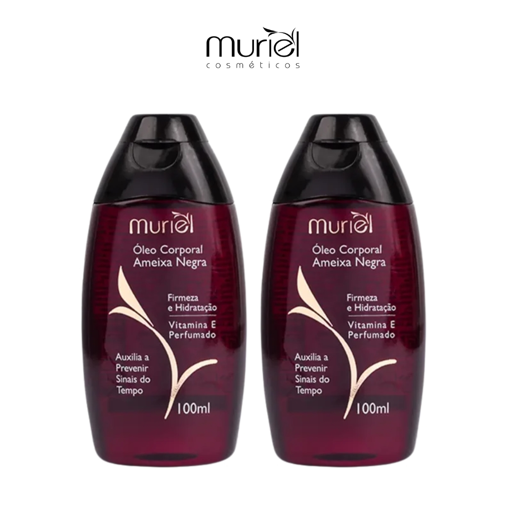 Óleo Corporal Muriel 100ml Ameixa Negra - Kit C/2un