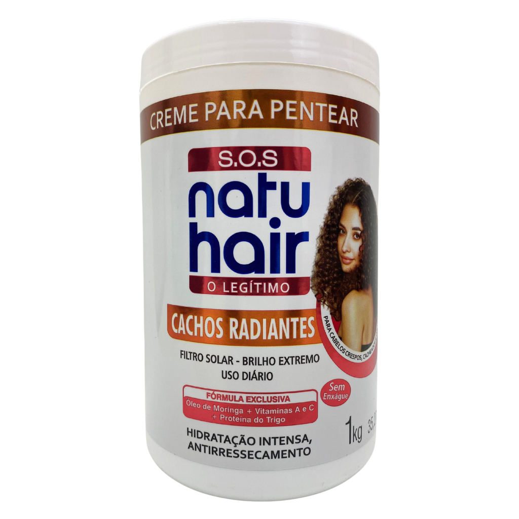 Creme Para Pentear Cachos Radiantes SOS NatuHair 1kg