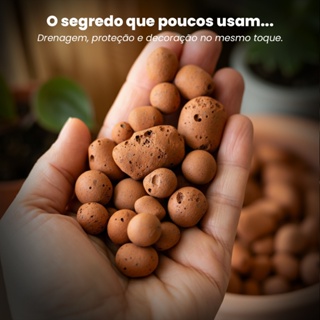 Argila Expandida Pedras Para Vasos De Plantas Drenagem 3222 e Decoração Jardim Externo em Oferta na Shopee