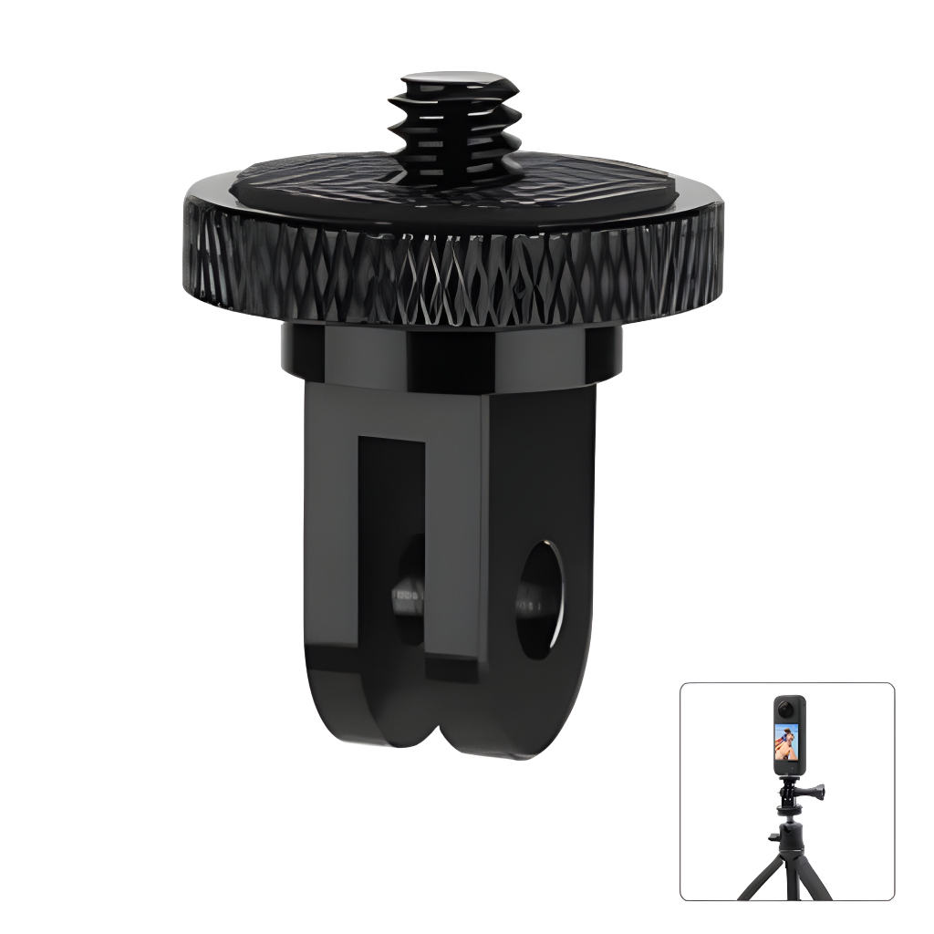 Adaptador Suporte Câmeras de Ação Insta 360 X3 X4 X5 Dji Osmo Pocket 3 Rosca 1/4