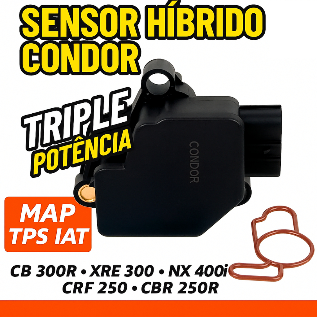 Sensor Hibrido Honda Cbr 250r Crf 250l Map+tps+iat Condor