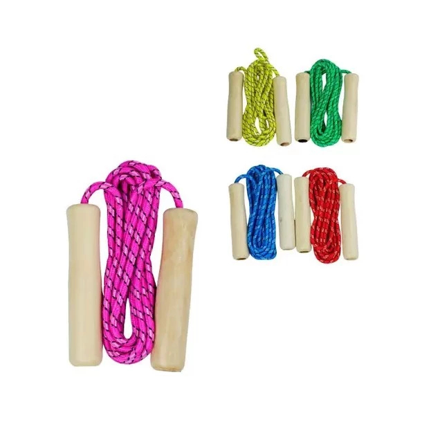 Corda De Pular 2,62m Cabo De Madeira Profissional Rope Pular Corda Treino em Oferta na Shopee