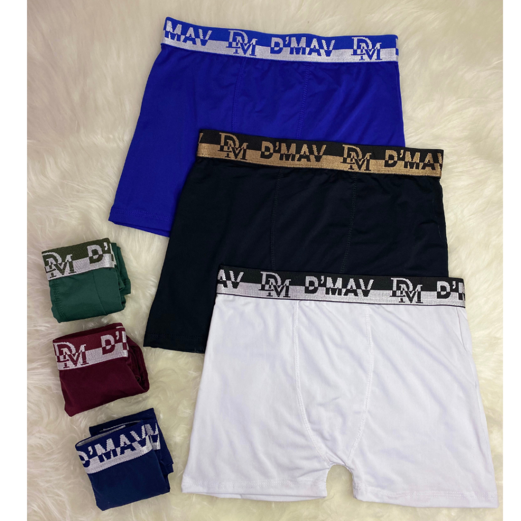 Kit 3 Cuecas Boxer Plus Sizer Confortável não Enrola Nas Pernas!