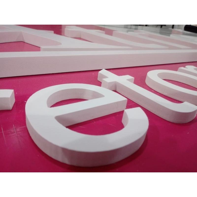 Letras em PVC expandido 5 mm Fachada/Logomarca/logotipo arte grátis