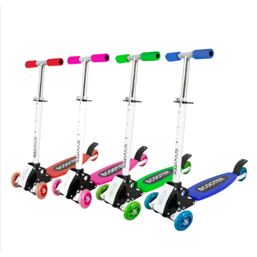 Patinete scooter infantil ajustável para crianças e jovens radical divertido com 3 rodas e juvenil.. em Oferta na Shopee