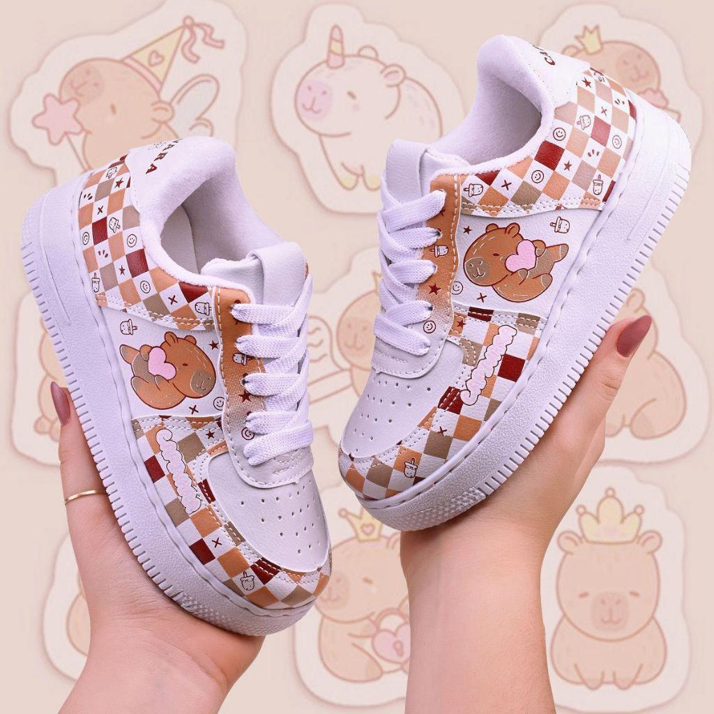 Tênis Infantil Capivara Feminino Meninas Moda Confortável em Oferta na Shopee