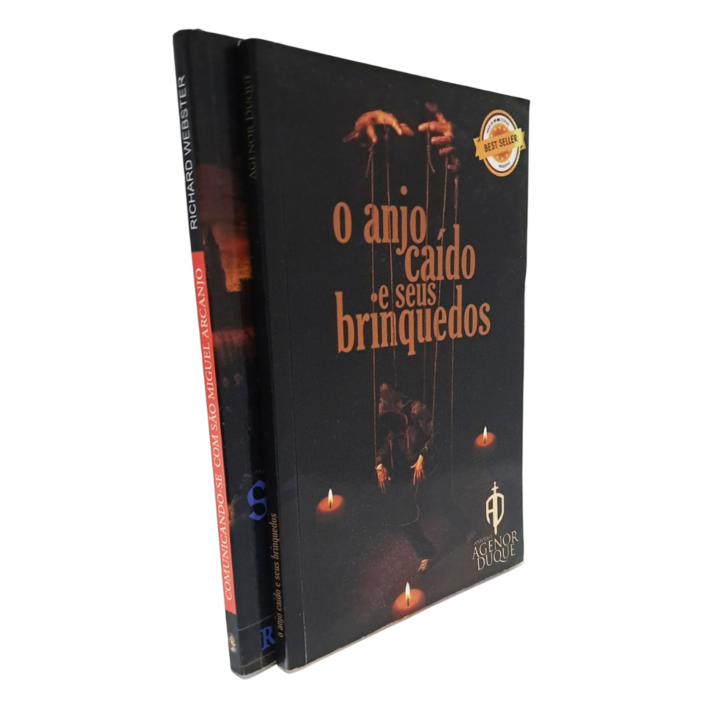 2 Livros  Comunicando - Se Com São Miguel Arcanjo Richard Webster + O anjo caido E Seus Brinquedos  Agenor Duque