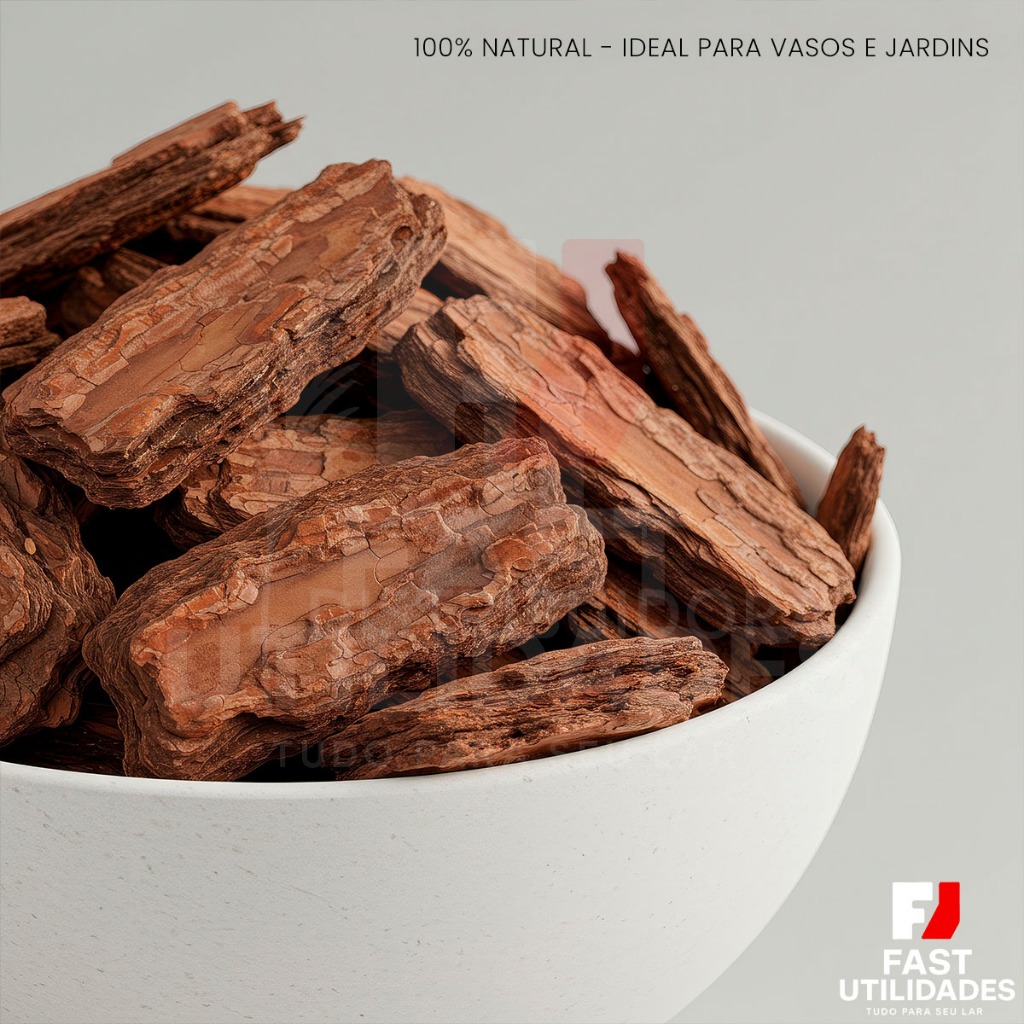 Cascalho Casca De Pinus Natural Para Decoração de Jardim e Paisagismo