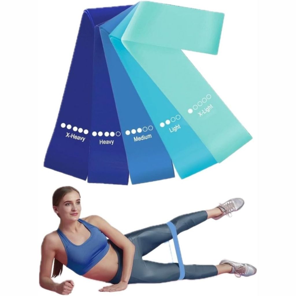 Kit Elástico Mini Band Treino Malhar Musculação Yoga Casa Azul em Oferta na Shopee