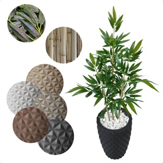 Bambu Artificial Mosso Planta Grande Vaso Decorativo Pedra em Oferta na Shopee