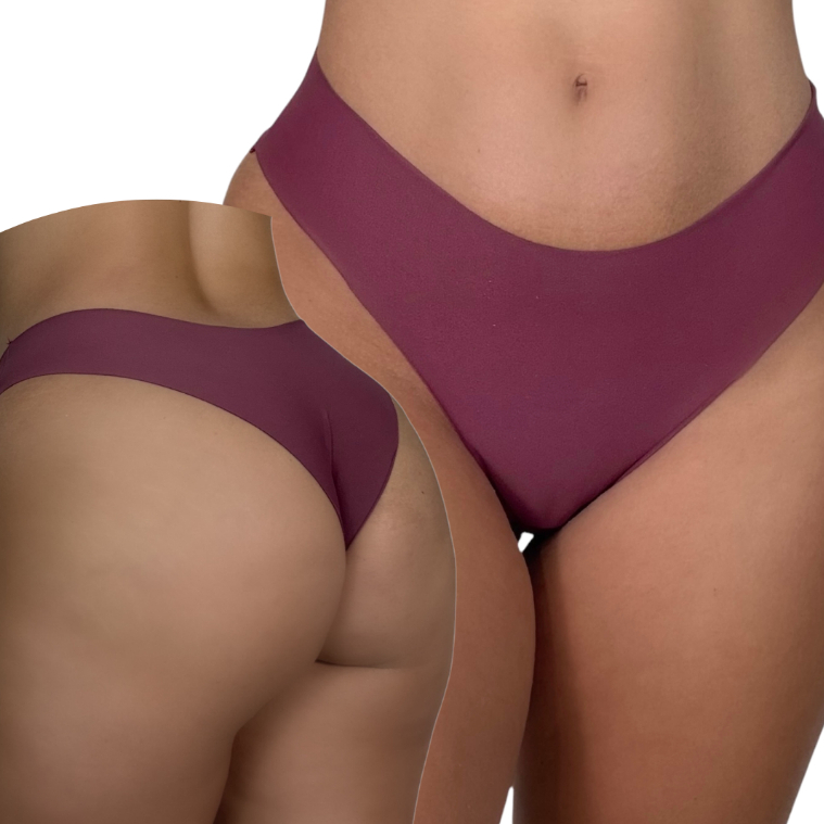 KIT 5 Calcinha Sem Costura Fio Dental Tanga Feminina Corte a Laser Lingerie Conforto Não Marca Microfibra