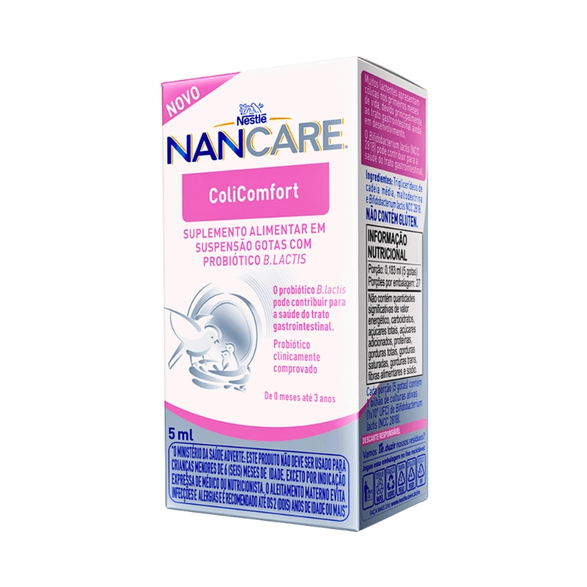 Nestlé Nancare Coliconfort – Suplemento Probiótico Infantil 0 a 3 Anos
