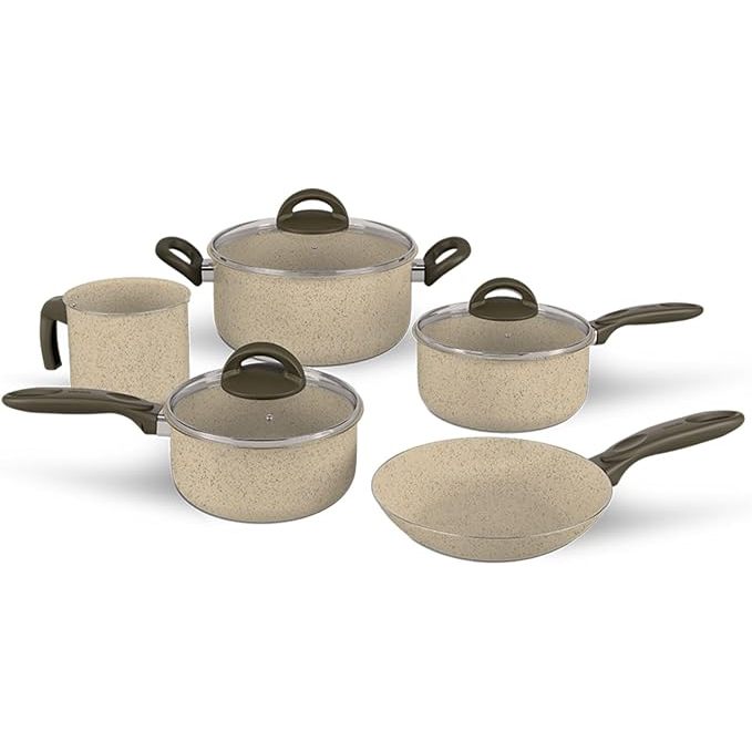 Jogo de Panelas Life 5 Peças Ceramic Vanilla Brinox