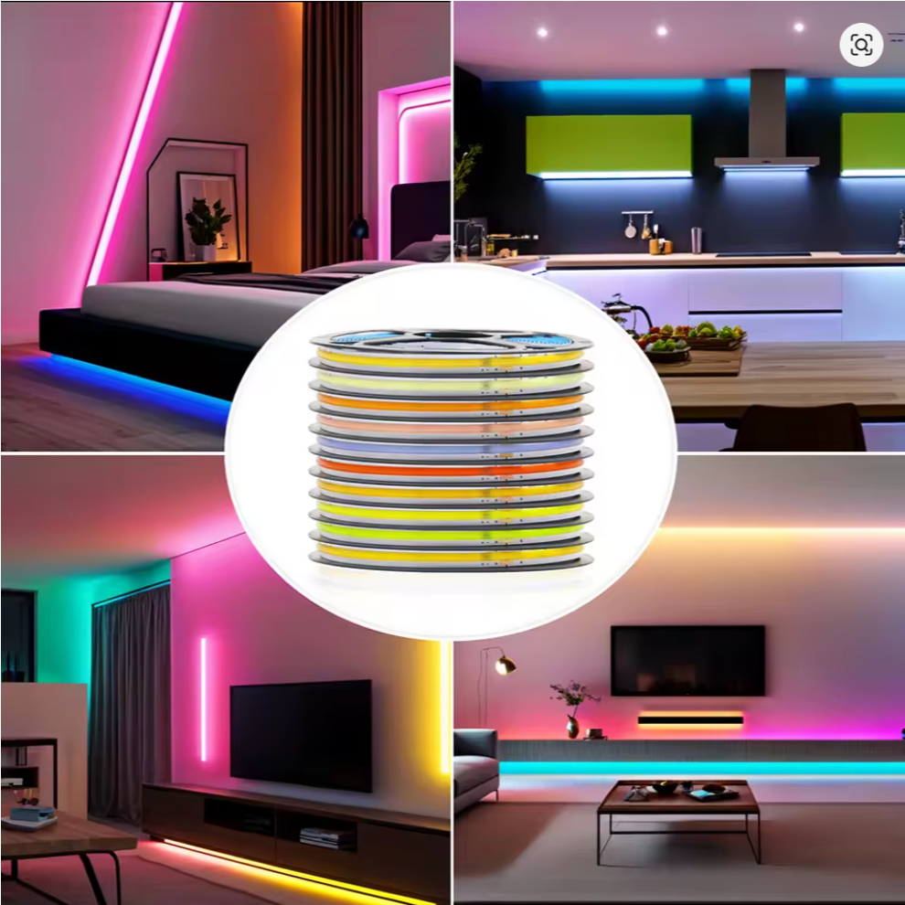 Fita Led Cob 320led/m 110v ou 220v Direta Energia Para Perfil  3000k ou 4000k 6000k  10m em Oferta na Shopee