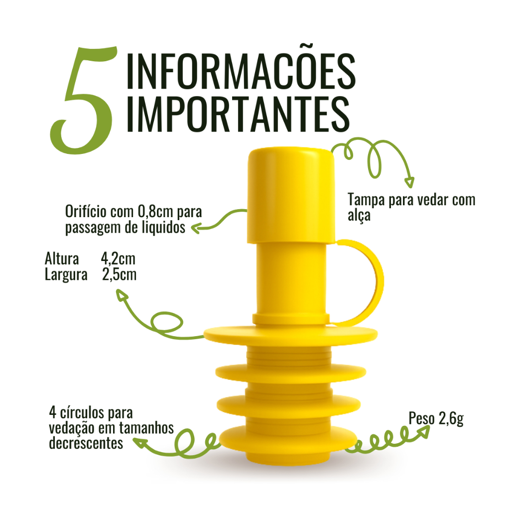 100 Bico Dosador Pimenta Azeite — imagem 2 de 2