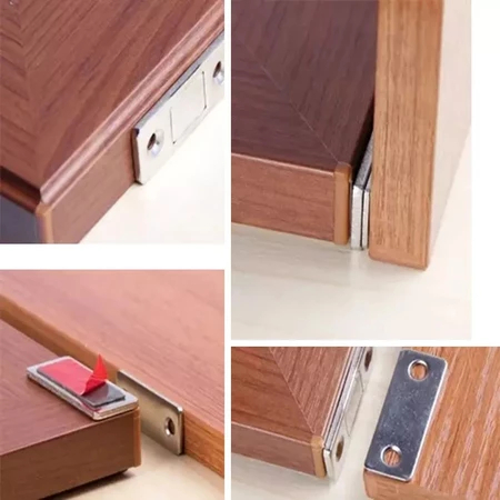 Kit 12 Imã Trava de Armário Porta Gaveta Sistema de Fechamento para Móveis em Oferta na Shopee