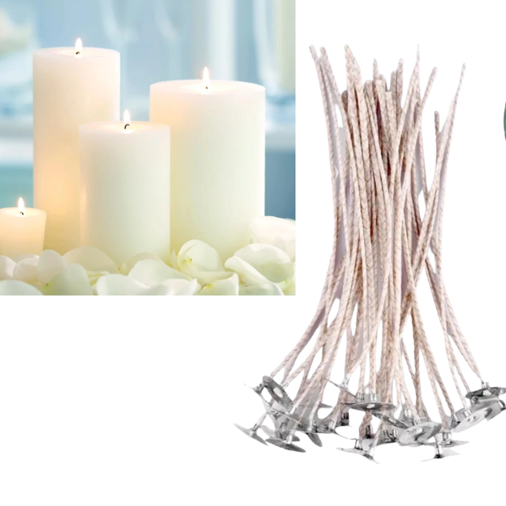 Kit 100/50 Pavios 10cm e Ilhós Para Velas Parafina Artesanais Votiva 3 Dias em Oferta na Shopee