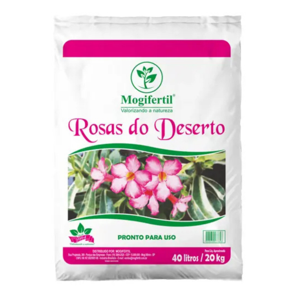 Substrato para Rosa do Deserto 20kg Mogifertil em Oferta na Shopee
