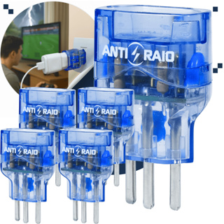 Kit 05 DPS Protetor Tomada Embrastec Anti Raios 10A Elétrico Bivolt Contra Quedas em Oferta na Shopee