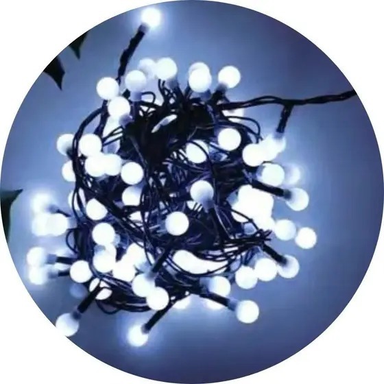 Pisca 100 LEDs 220v 8 Funções 8m Cerejinha Bolinhas Colorido PISCA PISCA CEREJINHA