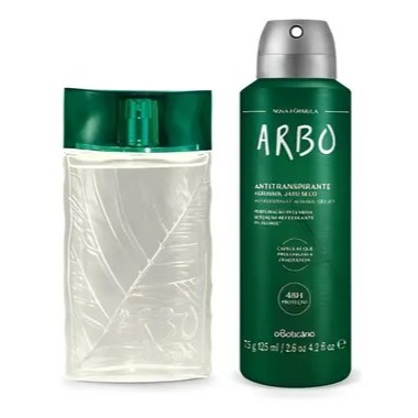 Combo Arbo: Desodorante Colônia 100ml + Desodorante Antitranspirante Aerossol 75g/125ml