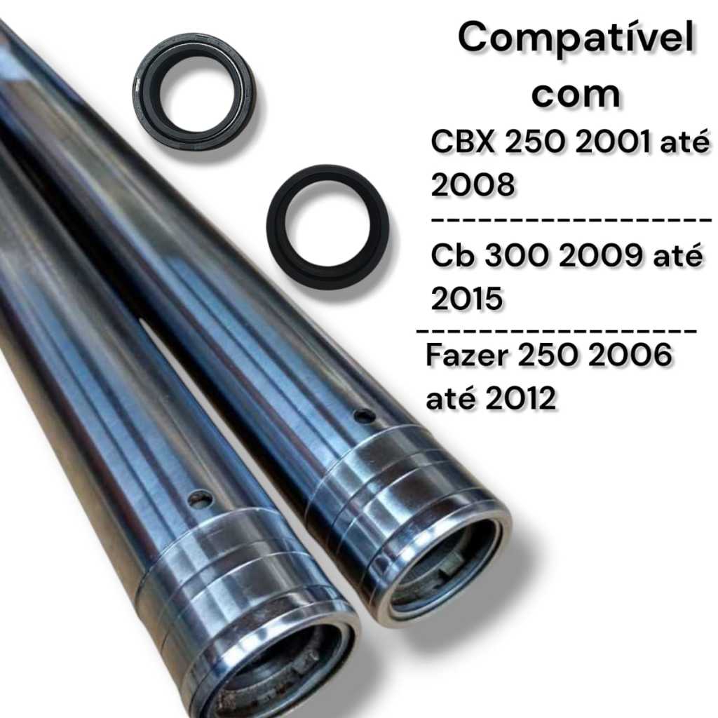 Par Tubo Cilindro Interno Bengala Cbx 250 Twister 2001-2008 CB 300 2009-2015 Fazer 250 + Retentor em Oferta na Shopee