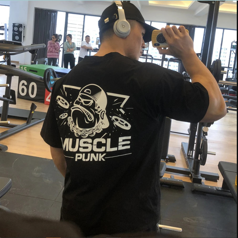 Camisa Premium Malhacao Oversized Moda Muscle Punk Estilosa Unissex Academia Treino Confortavel