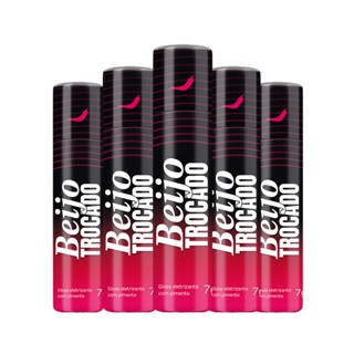 Kit Beijo Trocado Bala Líquida Gloss Eletrizante com Pimenta Roll-on7g Produtos SexShop em Oferta na Shopee