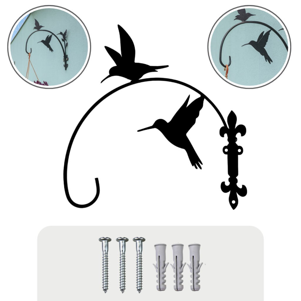 Suporte Beija-Flor de Parede para Vasos Jardim Vertical Plantas Flores Decoração em Oferta na Shopee