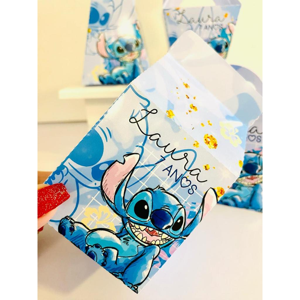 Kit PEGUE E MONTE caixas personalizadas STITCH/ Lembrancinha/ Festa infantil