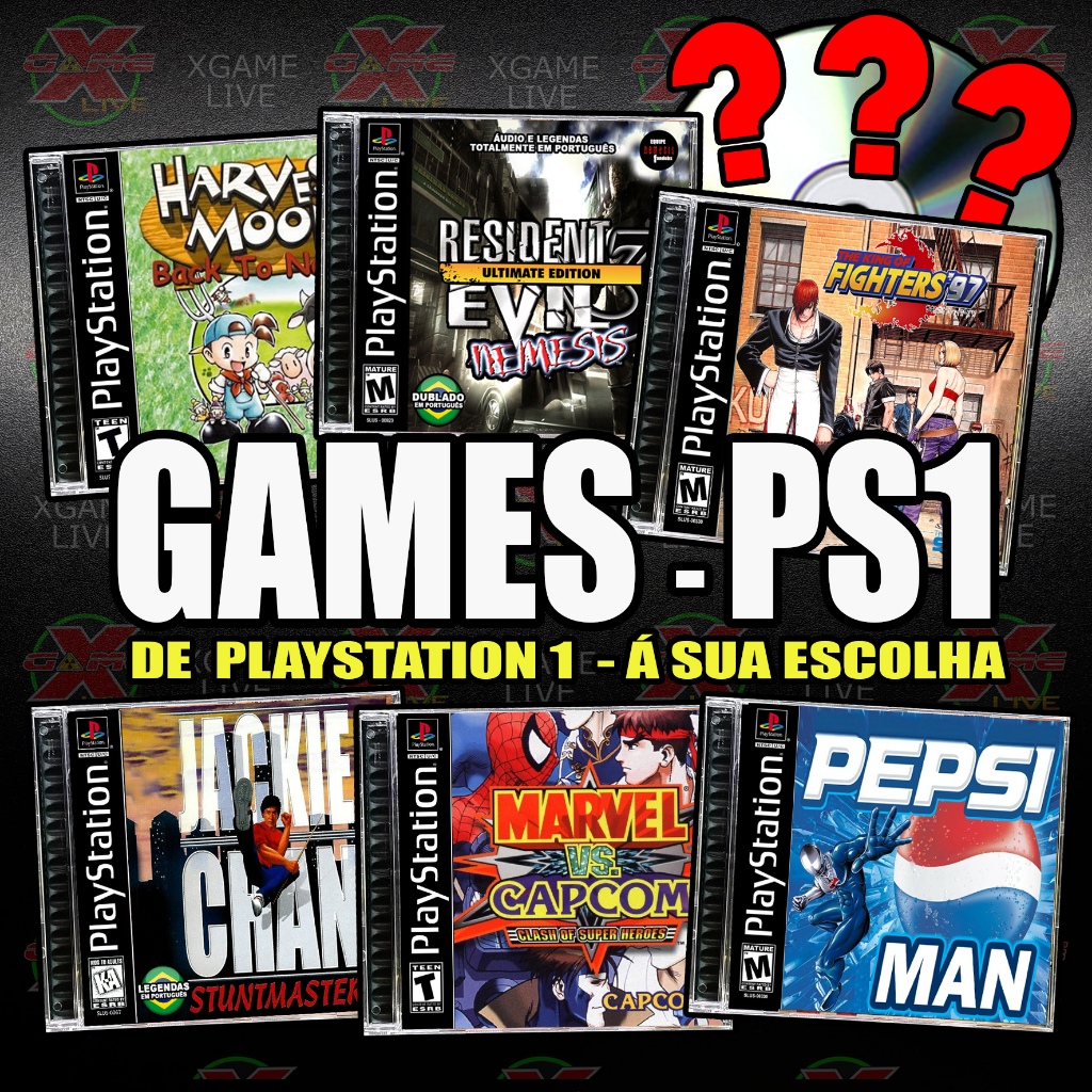 GAMES PS1 - A sua Escolha :  Playstation 1 / Psone / Psx
