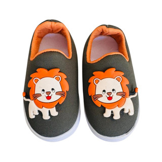 Tênis Infantil Slip On Menino Leão Confotável Leve Macio Seguro Moda Passeio Volta Às Aulas