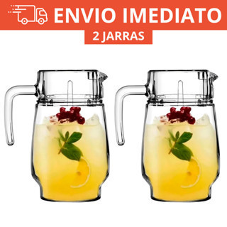 Kit 2 Jarras de Vidro 1,8 Litros Original Linha Safira – Resistente e Elegante em Oferta na Shopee