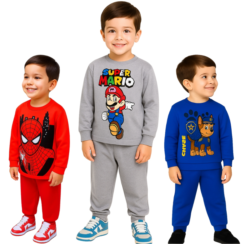 Conjunto De Moletom Infantil Para Menino – Quentinho e Confortável