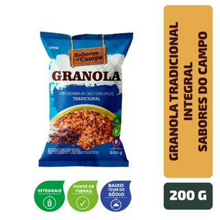 Granola Tradicional Integral Sabores do Campo 200 g em Oferta na Shopee
