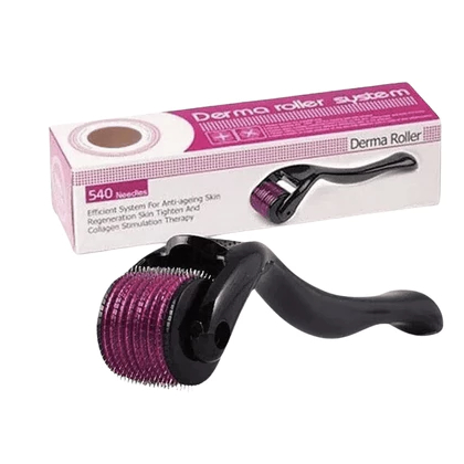 DermaRoller Micro Agulhamento Rolo Agulha System 540 Original Anvisa Preencher Falha Cabelo e Barba Cicatrizes