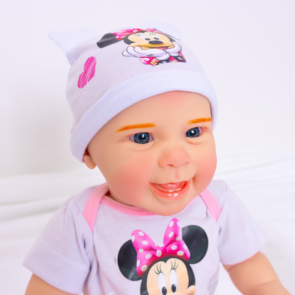 Bebê Reborn Boneca Realista Menina Minnie Em Silicone Pode Dar Banho Envio Imediato
