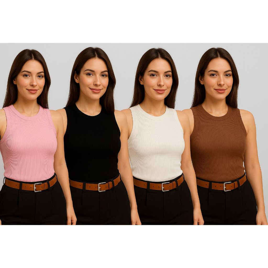 Regata Basica Anarruga Blusinha Feminina Tamanho Unico Minimalista Casual e Vintage Regatinha Basica em Oferta na Shopee