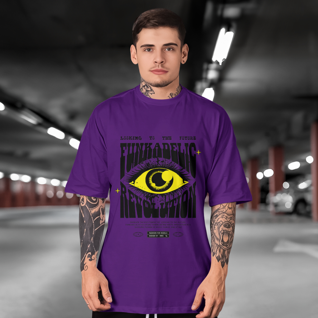 Camiseta Streetwear Funkadelic Revolution Masculina Manga Curta 100% Algodão
