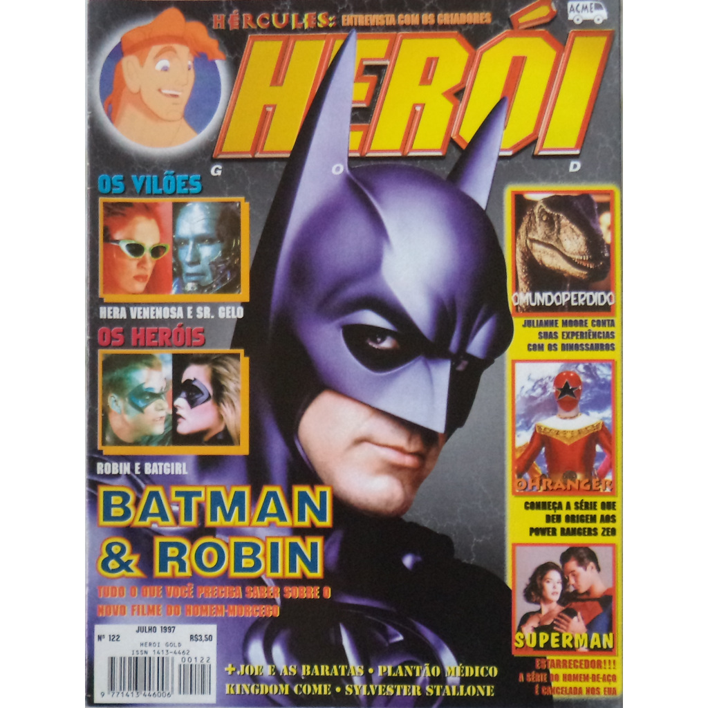 Revista Herói Gold N° 122 Capa Batman