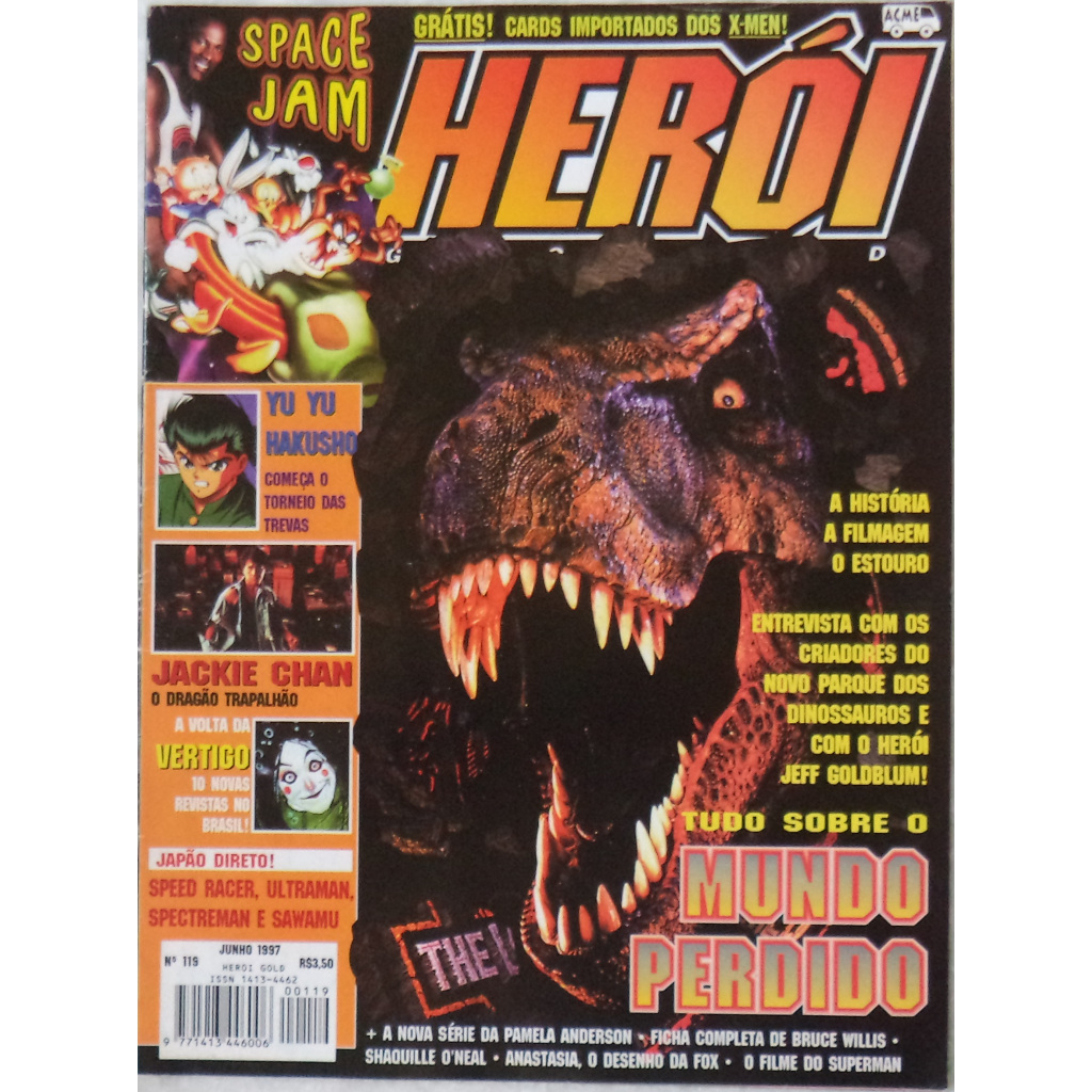 Revista Herói Gold N° 119 Capa Jurassic Park