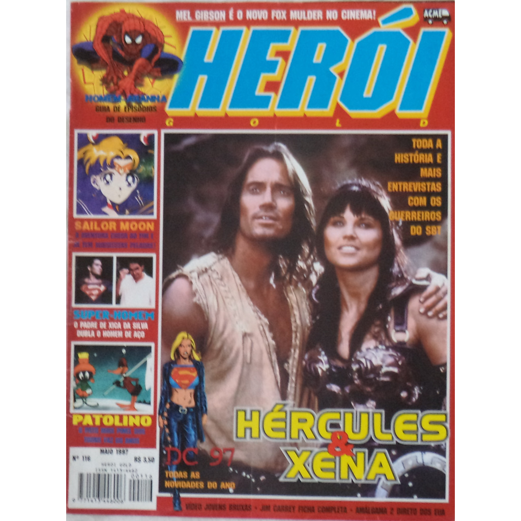 Revista Herói Gold N° 116 Capa Hércules e Xena