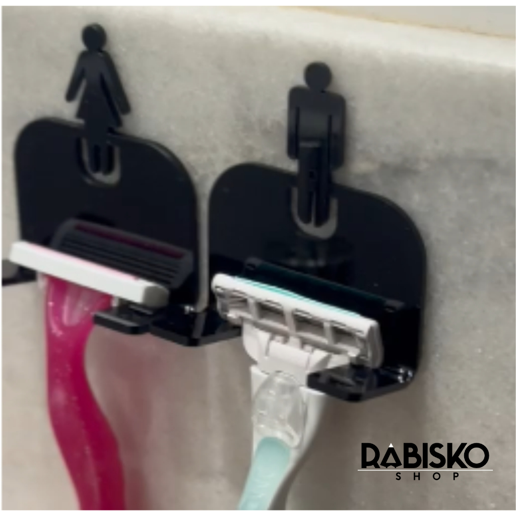 Kit Suporte Organizador Para Aparelho de Barbear e Lâminas Banheiro Gilete Gillette Prestobarba