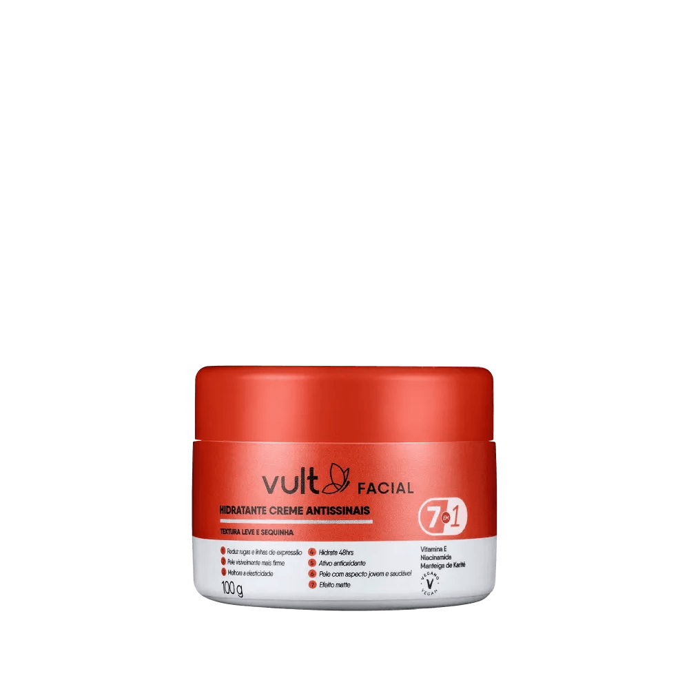Creme Hidratante Facial Vult Antissinais 100g em Oferta na Shopee