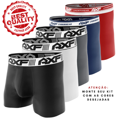KIT 10 Cuecas Boxer Box Masculina Adulto Lisa Premium Cueca Tecido Leve Confortável DRB Modas