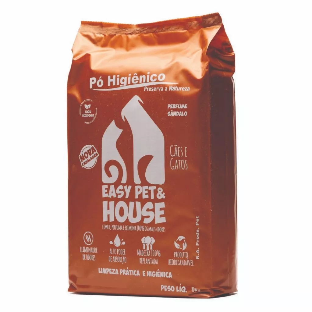 Pó Higiênico Sandalo  Eliminador de Odores para Bandeja Higiênica  - Easy Pet para Gato