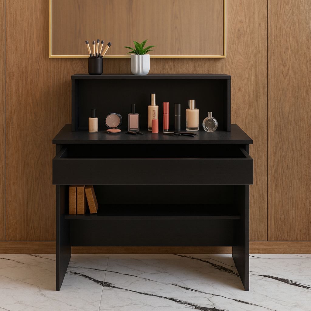 QUEIMA DE ESTOQUE -Penteadeira com 1 Gaveta – Ideal para Organização de Maquiagem e Acessórios