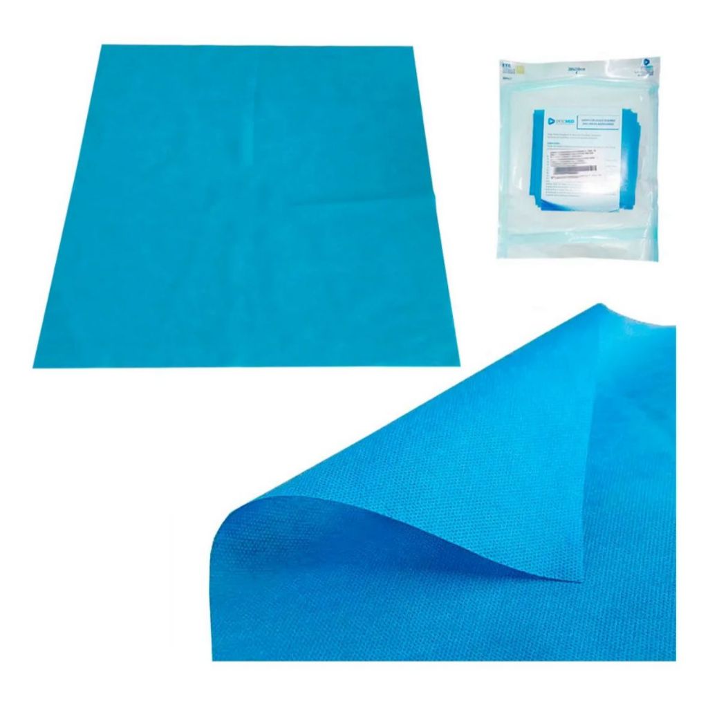Kit 15 UniCampo Cirurgico Azul Estéril Sms 70x70 Cm Simples em Oferta na Shopee